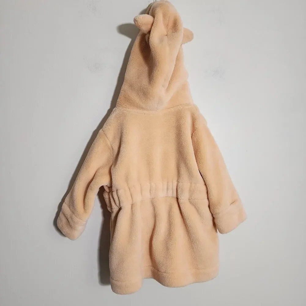 Cloud Island‎ super soft plush fox hood baby bath robe size 6-9 months